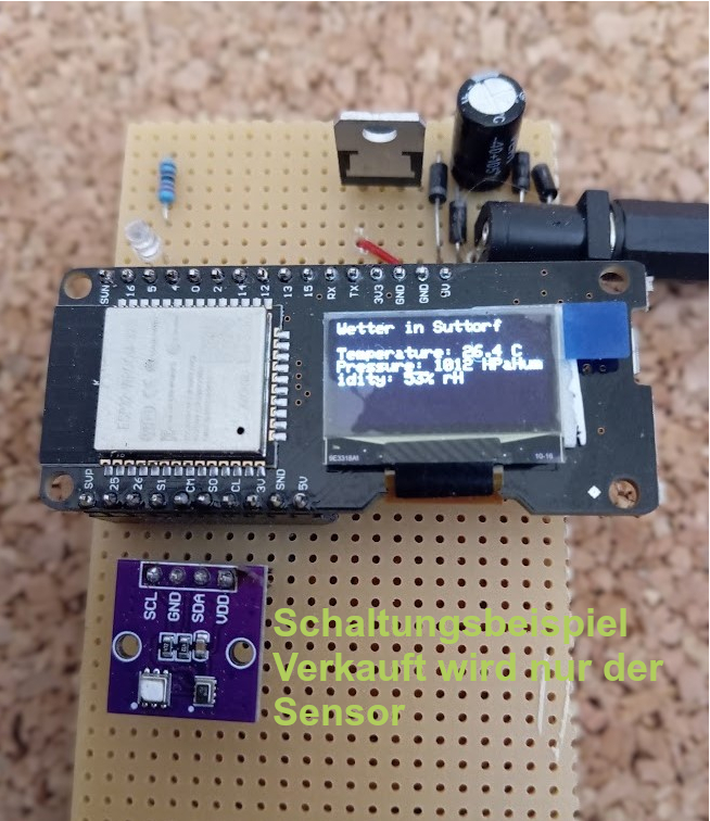 Testaufbau meiner Wetterstation